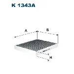 Filter, vazduh unutrašnjeg prostora FILTRON K 1343 IC-G0VKK4