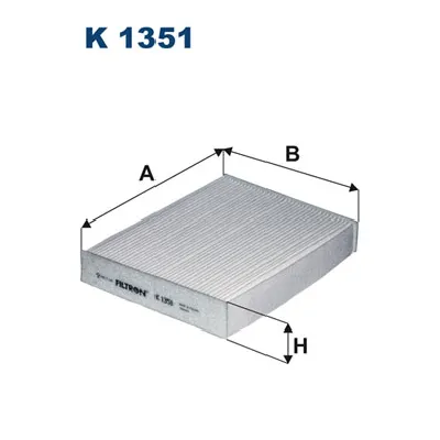Filter, vazduh unutrašnjeg prostora FILTRON K 1351 IC-DD2539