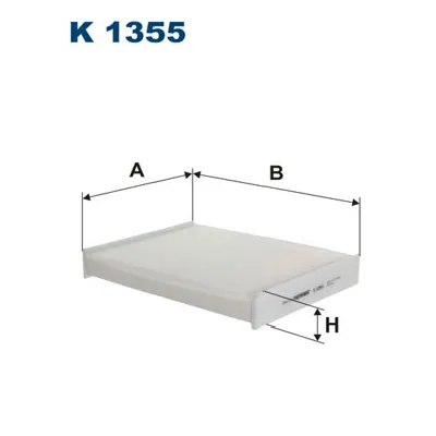 Filter, vazduh unutrašnjeg prostora FILTRON K 1355 IC-D7380C