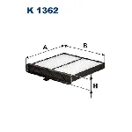 Filter, vazduh unutrašnjeg prostora FILTRON K 1362 IC-E0CE13