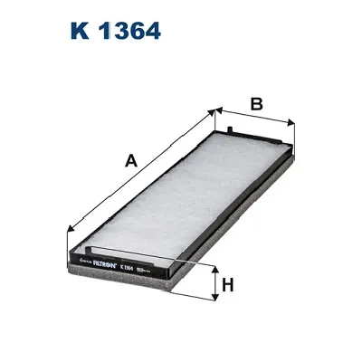 Filter, vazduh unutrašnjeg prostora FILTRON K 1364 IC-E14A3A