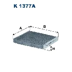 Filter, vazduh unutrašnjeg prostora FILTRON K 1377A IC-DED8EC