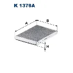 Filter, vazduh unutrašnjeg prostora FILTRON K 1378A IC-E63C8A