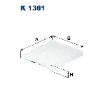 Filter, vazduh unutrašnjeg prostora FILTRON K 1381 IC-E6A6C9