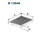 Filter, vazduh unutrašnjeg prostora FILTRON K 1384A IC-E2378F