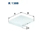 Filter, vazduh unutrašnjeg prostora FILTRON K 1388 IC-E63C8C