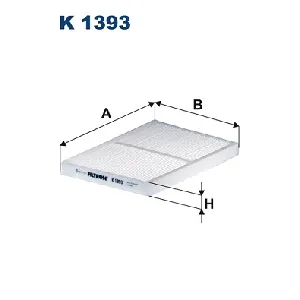Filter, vazduh unutrašnjeg prostora FILTRON K 1393 IC-F61749
