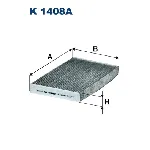 Filter, vazduh unutrašnjeg prostora FILTRON K 1408A IC-ED3BD2