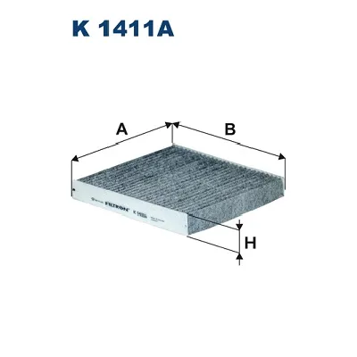 Filter, vazduh unutrašnjeg prostora FILTRON K 1411A IC-ED3BD5
