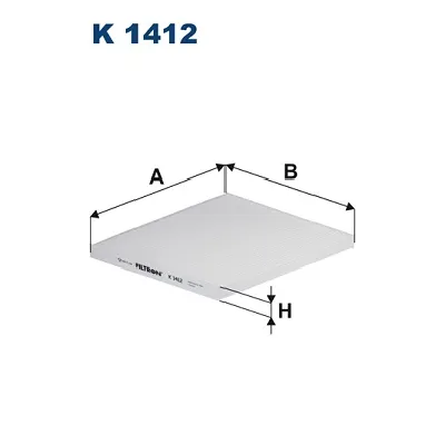 Filter, vazduh unutrašnjeg prostora FILTRON K 1412 IC-G04XQI