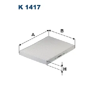Filter, vazduh unutrašnjeg prostora FILTRON K 1417 IC-F79848