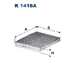 Filter, vazduh unutrašnjeg prostora FILTRON K 1418A IC-F87C6E