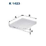Filter, vazduh unutrašnjeg prostora FILTRON K 1423 IC-F87C70