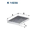 Filter, vazduh unutrašnjeg prostora FILTRON K 1423A IC-F87C6F