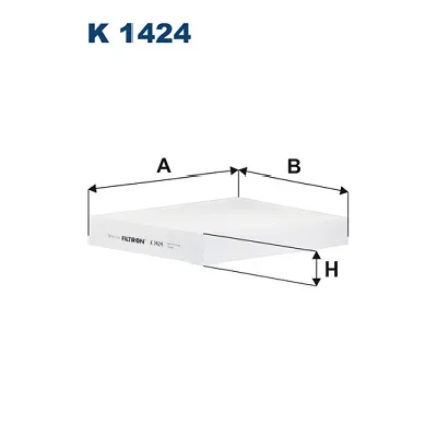 Filter, vazduh unutrašnjeg prostora FILTRON K 1424 IC-G06JTT