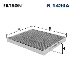 Filter, vazduh unutrašnjeg prostora FILTRON K 1436A IC-G0YI5P