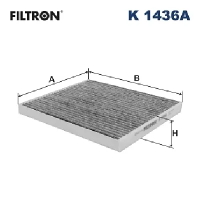 Filter, vazduh unutrašnjeg prostora FILTRON K 1436A IC-G0YI5P