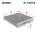 Filter, vazduh unutrašnjeg prostora FILTRON K 1437A IC-G0ZYSQ