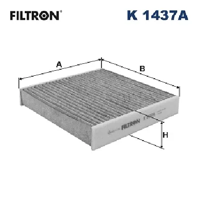 Filter, vazduh unutrašnjeg prostora FILTRON K 1437A IC-G0ZYSQ