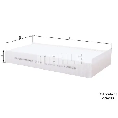 Filter, vazduh unutrašnjeg prostora KNECHT LA1156/S IC-E23791