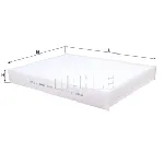 Filter, vazduh unutrašnjeg prostora KNECHT LA1185 IC-E6F9D5