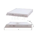 Filter, vazduh unutrašnjeg prostora KNECHT LA134 IC-9B1442