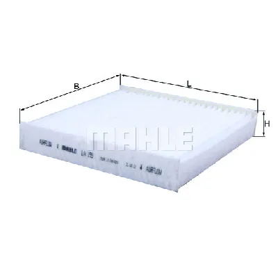 Filter, vazduh unutrašnjeg prostora KNECHT LA155 IC-A11CC2