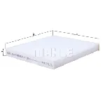 Filter, vazduh unutrašnjeg prostora KNECHT LA158 IC-9DB3E1