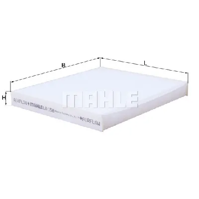 Filter, vazduh unutrašnjeg prostora KNECHT LA158 IC-9DB3E1