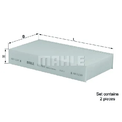 Filter, vazduh unutrašnjeg prostora KNECHT LA168/S IC-9B141E