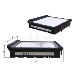 Filter, vazduh unutrašnjeg prostora KNECHT LA19 IC-233432