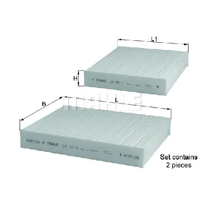 Filter, vazduh unutrašnjeg prostora KNECHT LA191/S IC-A7DBE2