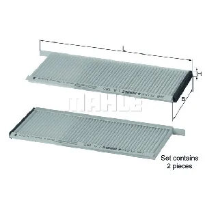 Filter, vazduh unutrašnjeg prostora KNECHT LA195/S IC-AABB49