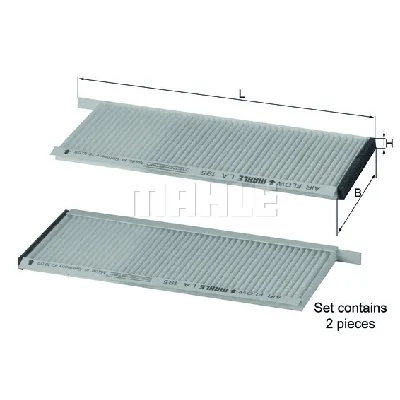 Filter, vazduh unutrašnjeg prostora KNECHT LA195/S IC-AABB49