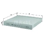 Filter, vazduh unutrašnjeg prostora KNECHT LA220 IC-A77801