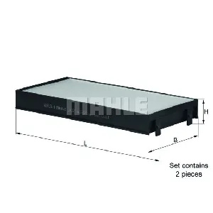 Filter, vazduh unutrašnjeg prostora KNECHT LA221/S IC-B3A01D