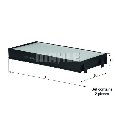 Filter, vazduh unutrašnjeg prostora KNECHT LA221/S IC-B3A01D