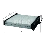 Filter, vazduh unutrašnjeg prostora KNECHT LA227 IC-9E0A7D