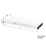 Filter, vazduh unutrašnjeg prostora KNECHT LA239/S IC-C68CA2