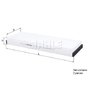 Filter, vazduh unutrašnjeg prostora KNECHT LA239/S IC-C68CA2