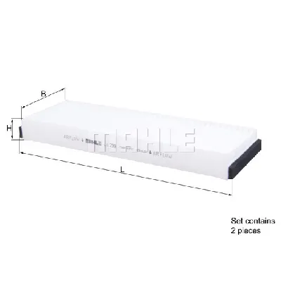 Filter, vazduh unutrašnjeg prostora KNECHT LA239/S IC-C68CA2