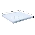 Filter, vazduh unutrašnjeg prostora KNECHT LA241 IC-A682D0