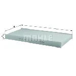 Filter, vazduh unutrašnjeg prostora KNECHT LA252 IC-D19D1A