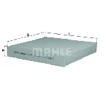 Filter, vazduh unutrašnjeg prostora KNECHT LA293 IC-D6362C