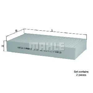 Filter, vazduh unutrašnjeg prostora KNECHT LA295/S IC-D6362D