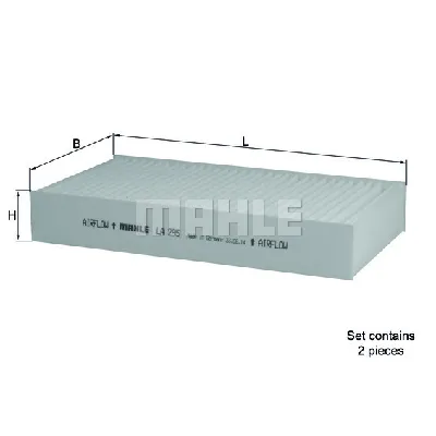 Filter, vazduh unutrašnjeg prostora KNECHT LA295/S IC-D6362D