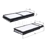 Filter, vazduh unutrašnjeg prostora KNECHT LA346/S IC-A902EC