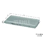 Filter, vazduh unutrašnjeg prostora KNECHT LA349/S IC-A90263