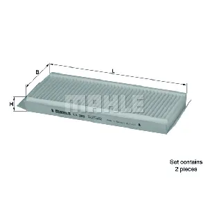 Filter, vazduh unutrašnjeg prostora KNECHT LA349/S IC-A90263