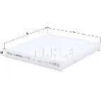 Filter, vazduh unutrašnjeg prostora KNECHT LA359 IC-D6362E